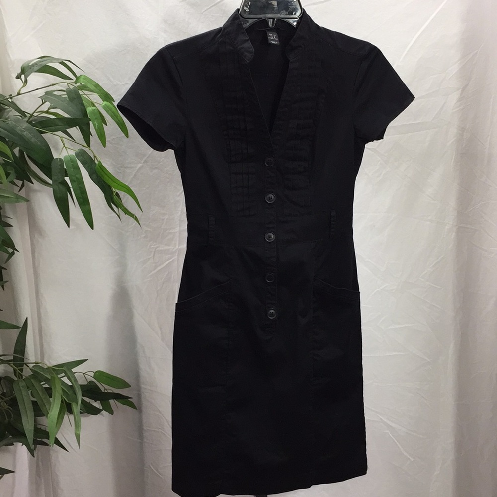 H&M Black V Neck Dress